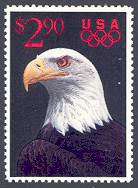 25th Summer Olympic Games Barcelona, Spain, 1992 Bald Eagle Priority Mail